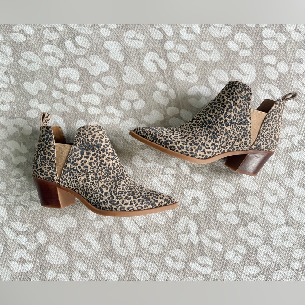 Dolce Vita Leopard Print Ankle Boots